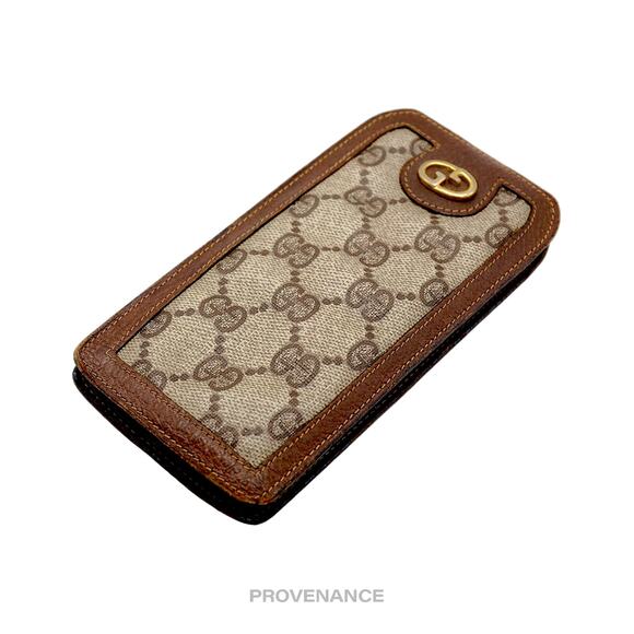 🔴 Gucci GG Supreme Canvas Logo Eyewear Case - Brown - Picture 3 of 8